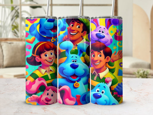 Colorful Cartoon Characters Insulated Tumbler