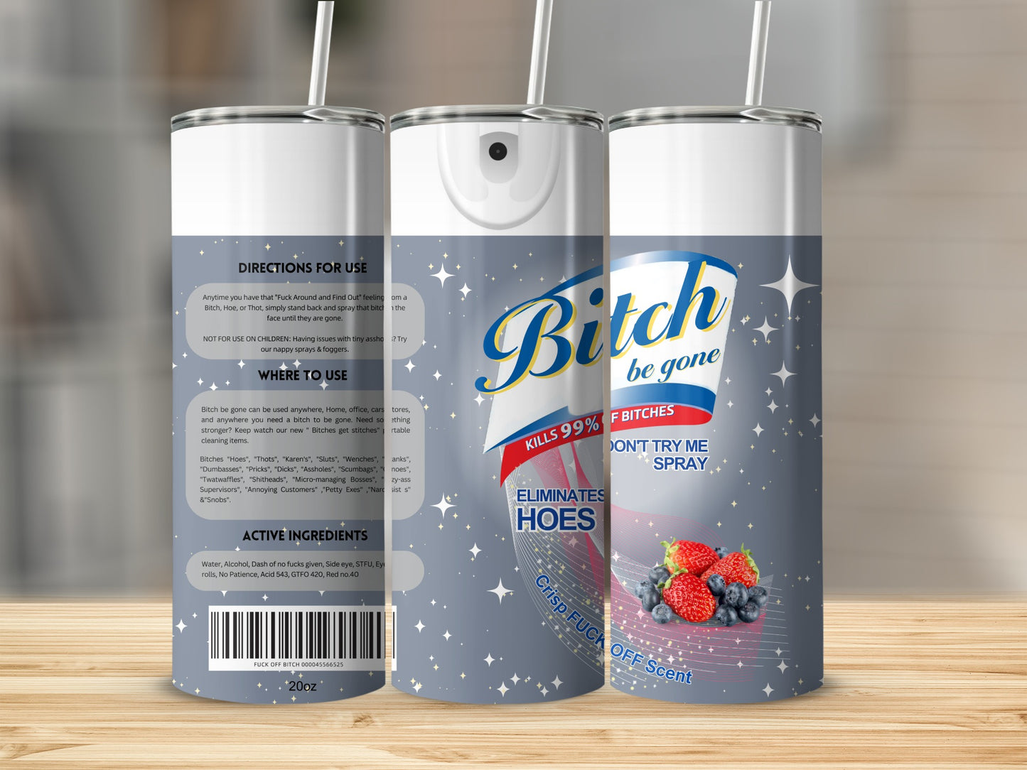 Bitch Be Gone Eliminates Hoes Crisp Scent Spray