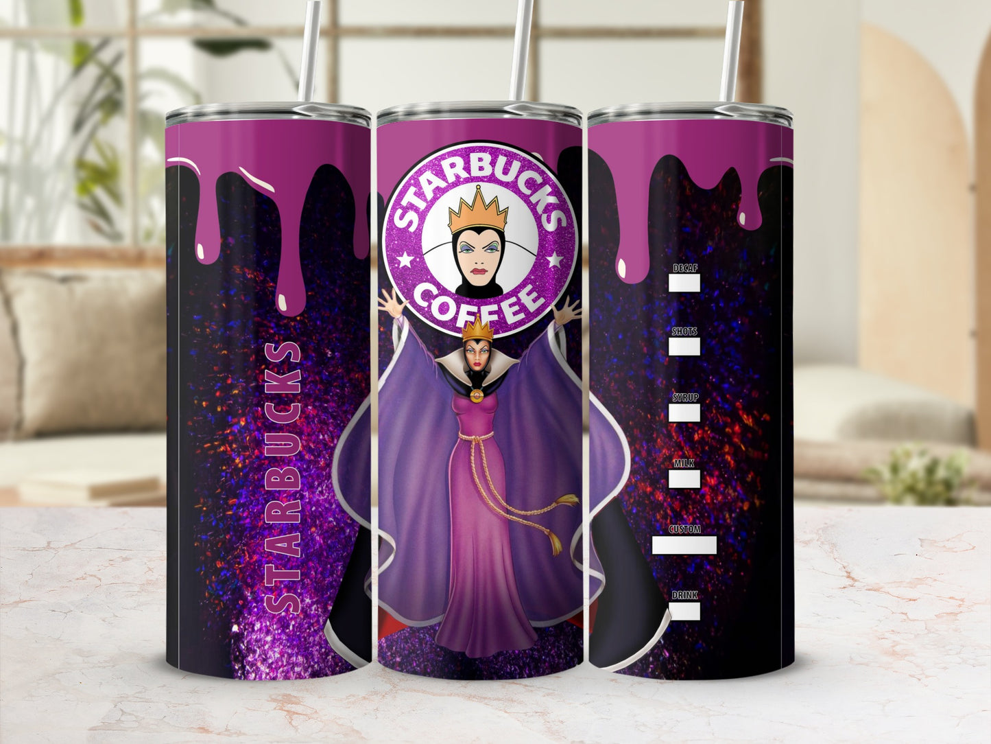 Purple Fantasy Customizable Starbucks Coffee Tumbler