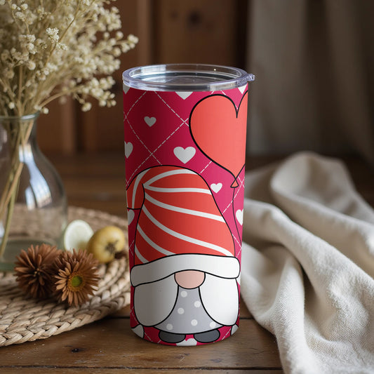 Gnome Heart Design Stainless Steel Insulated Tumbler