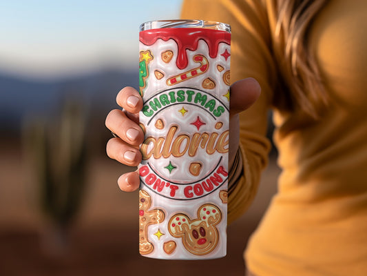 Christmas Calories Don't Count Design Tumbler
