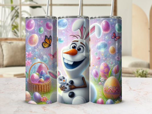 Olaf Bunny Easter Eggs Sparkling Butterflies Tumbler product type