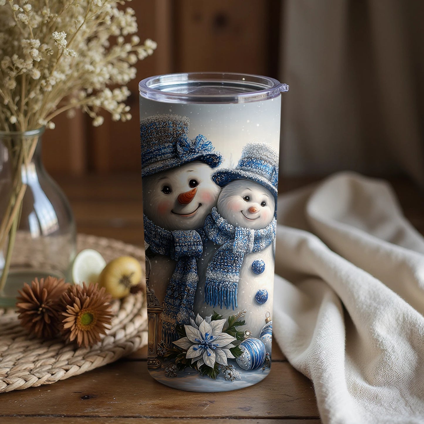 Adorable Holiday Snowman Tumbler for Seasonal Cheer