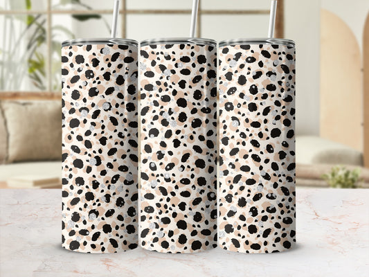 Stylish Leopard Print Insulated Tumbler Drinkware Cup