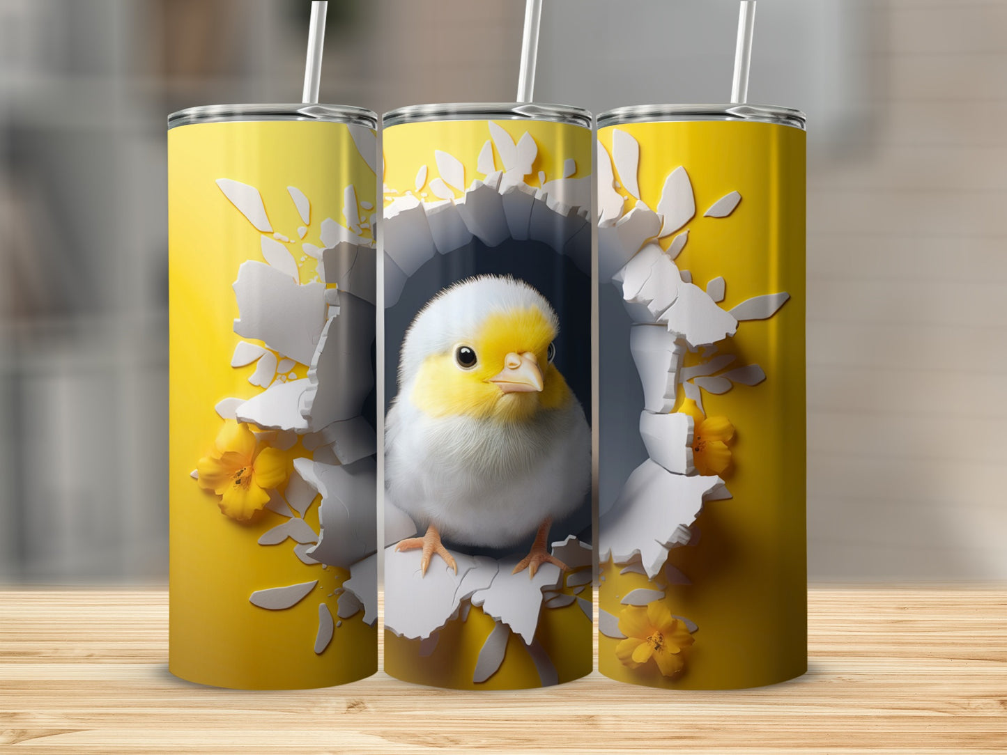 Adorable Yellow Chick Hatching Eggshell Floral Tumbler product type
Chick, Baby Chick, Hatching Chick, Eggshell Design, Yellow Bird, Cute Animal, Spring Design, Easter Theme, Floral Pattern, Yellow Flowers, Tumbler, Drinkware, Beverage Holder, Gift Idea, Animal Lover, Adorable Bird, Canary Art, Unique Tumbler, Fun Design, Novelty Item