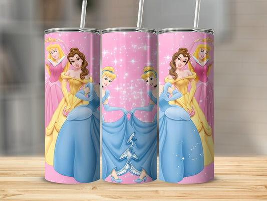 Disney Princesses Pink Sparkle Tumbler Cup