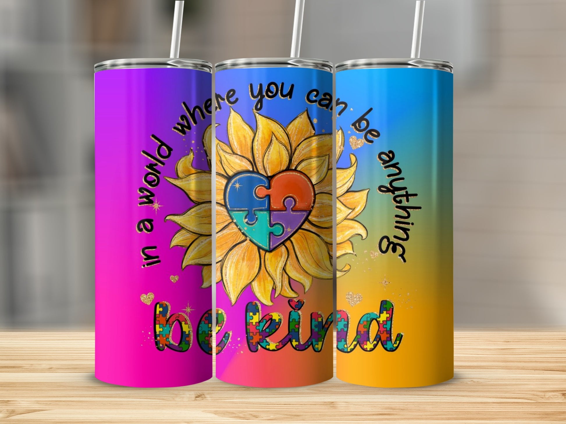 In a World Where Be Anything Be Kind Tumbler