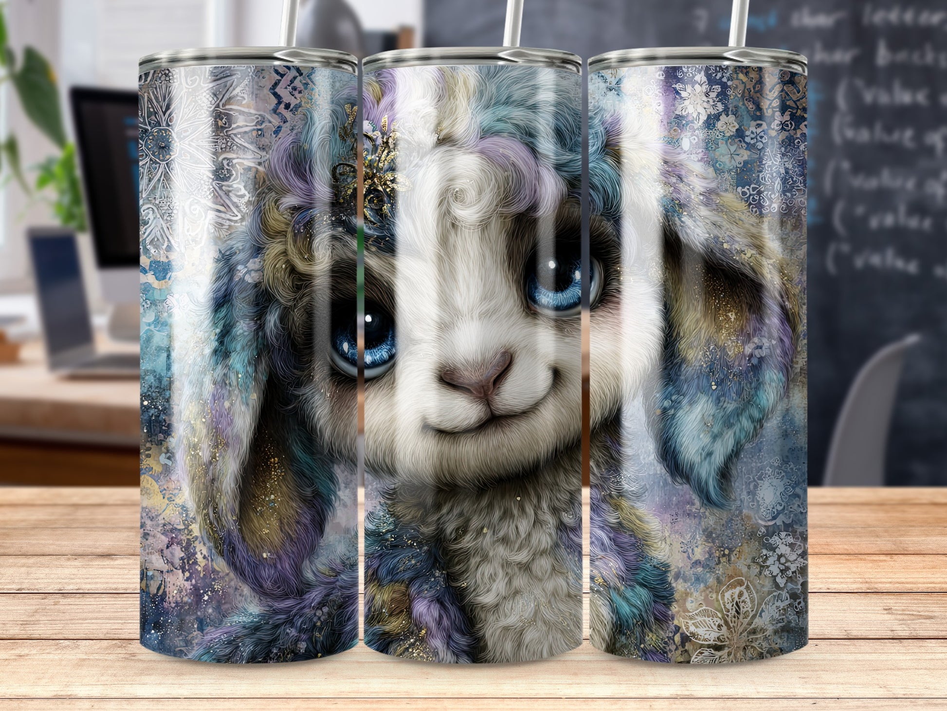 Adorable Fantasy Rabbit Themed Beverage Container