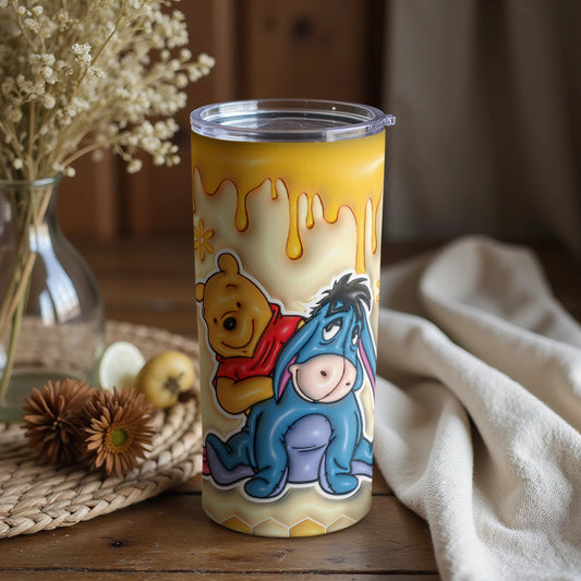 Winnie the Pooh and Eeyore Design Tumbler Product