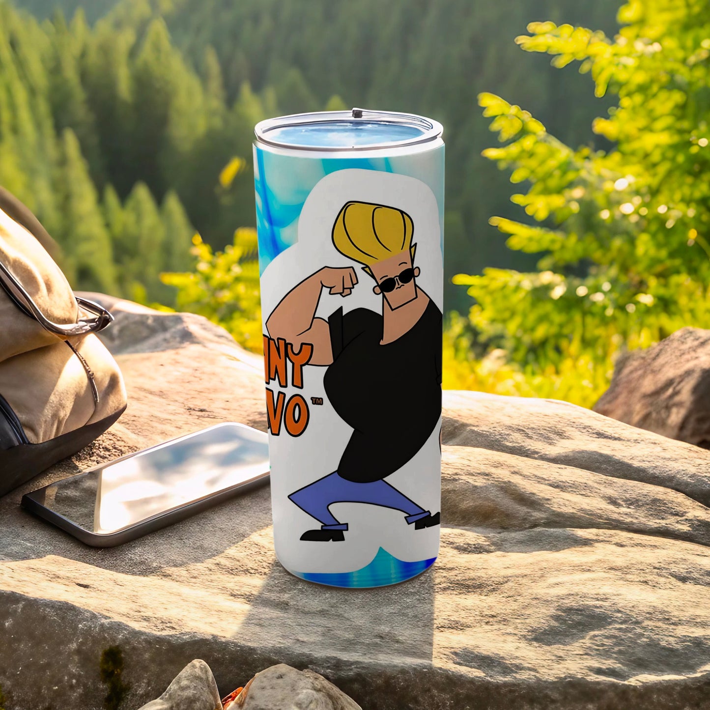Cartoon Character Design Tumbler with Trendy Art
