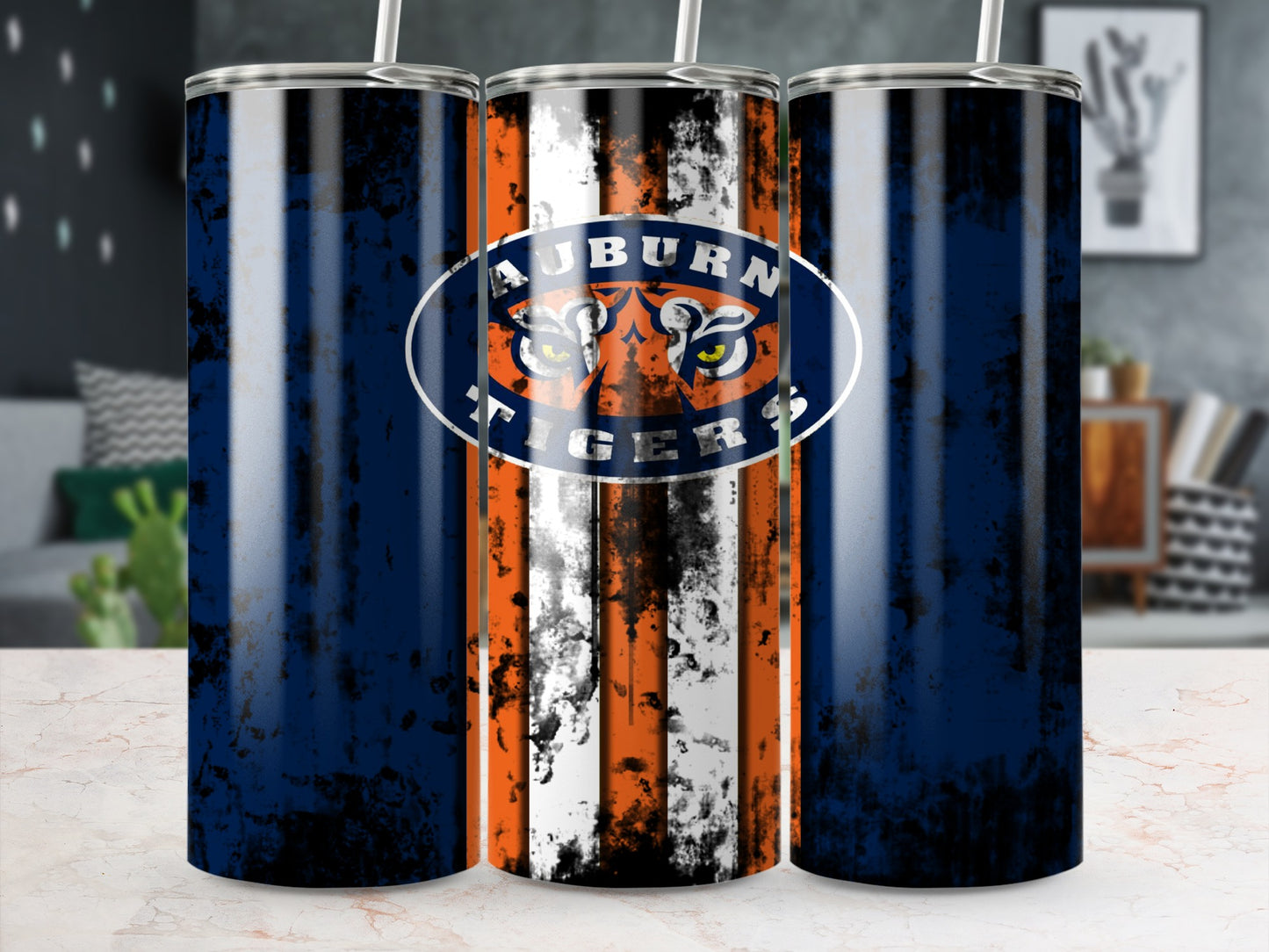 Auburn Tigers Sports Team Design Insulated Tumbler