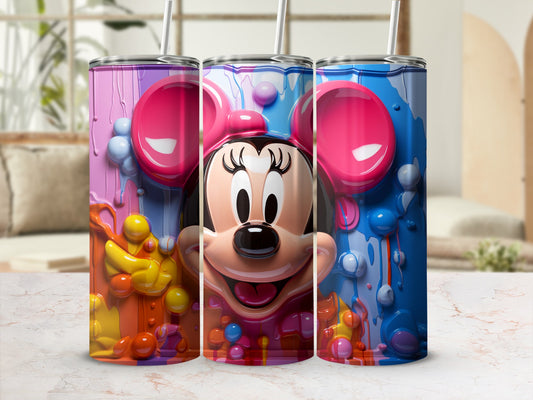 Vibrant Cartoon Character Triple Tumbler Set Gift