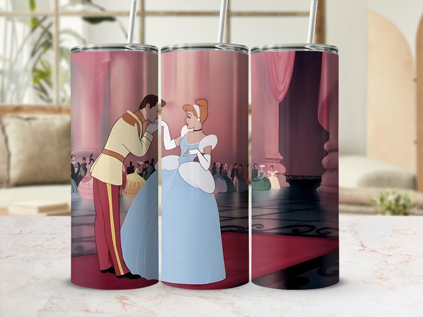 Classic Fairytale Dance Scene Design Tumbler Cup