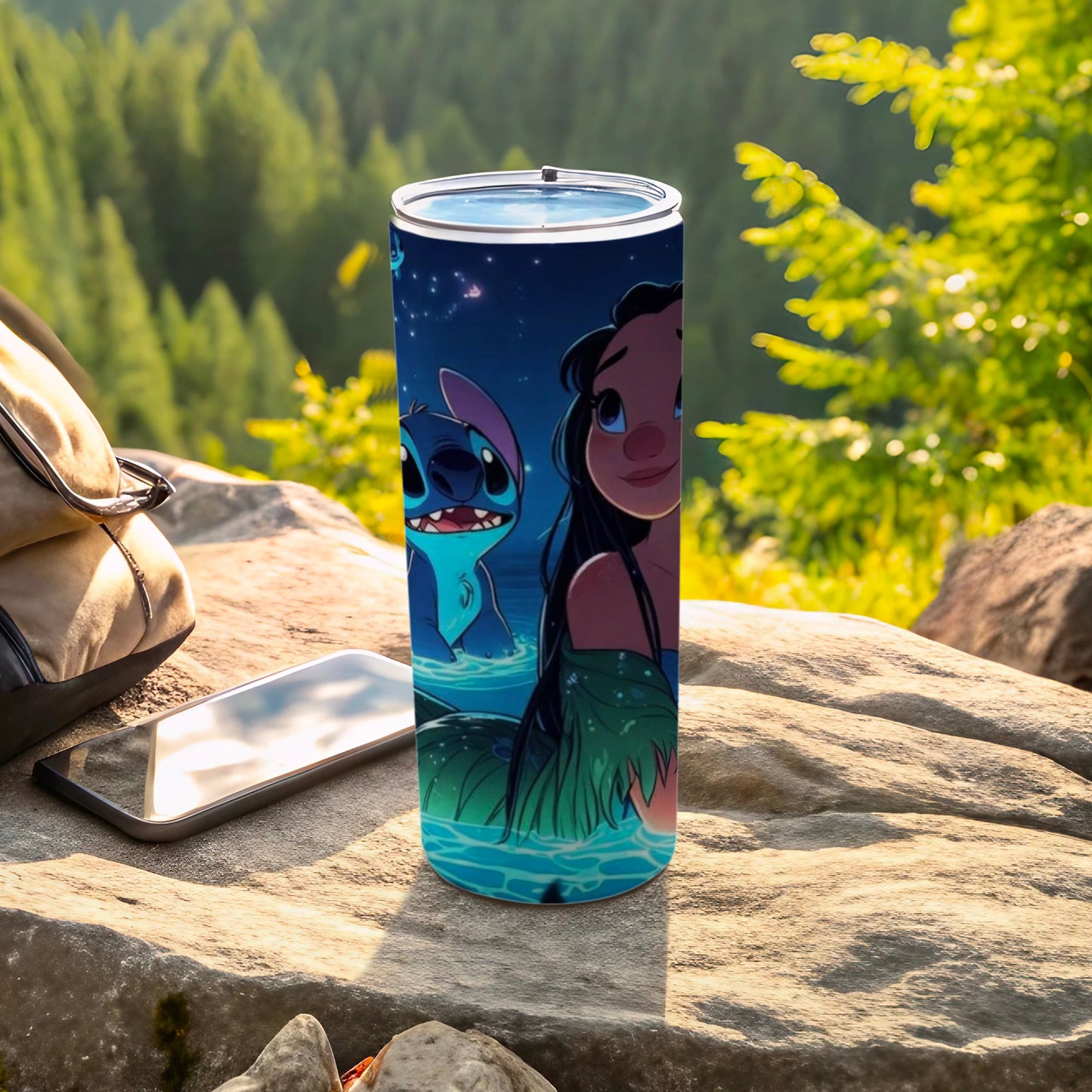 Lilo and Stitch Scenic Tumbler with Colorful Art