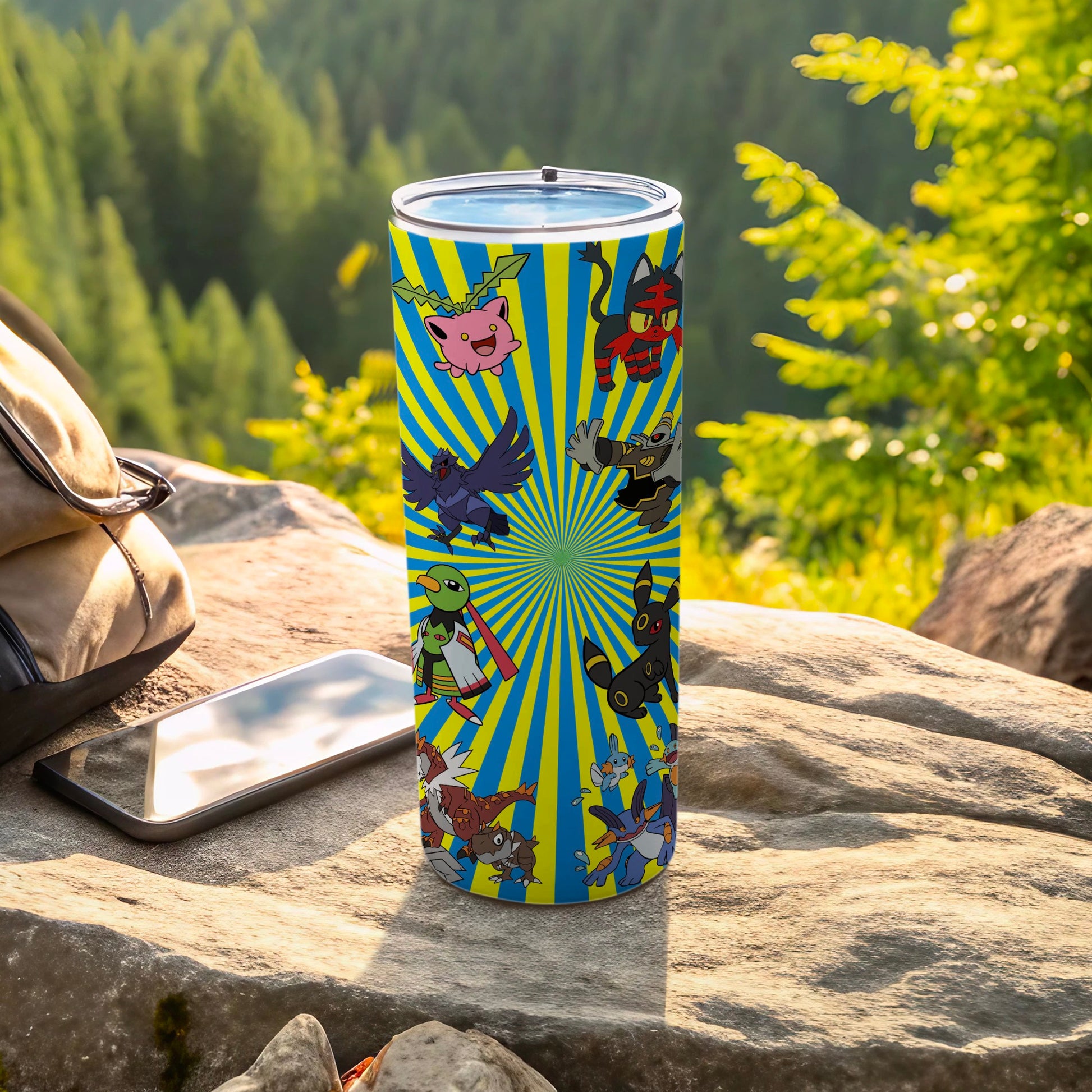 Colorful Animated Characters Insulated Tumbler Flask