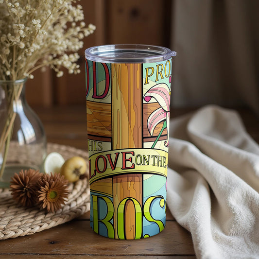 Vibrant Love On The Farm Themed Tumbler With Lid