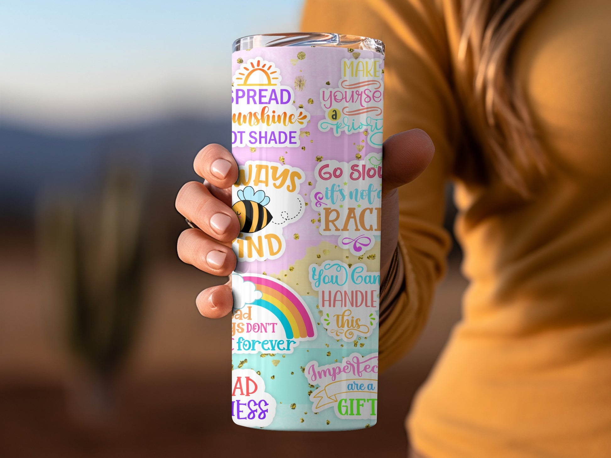 Inspirational Quotes and Designs Tumbler Cup
