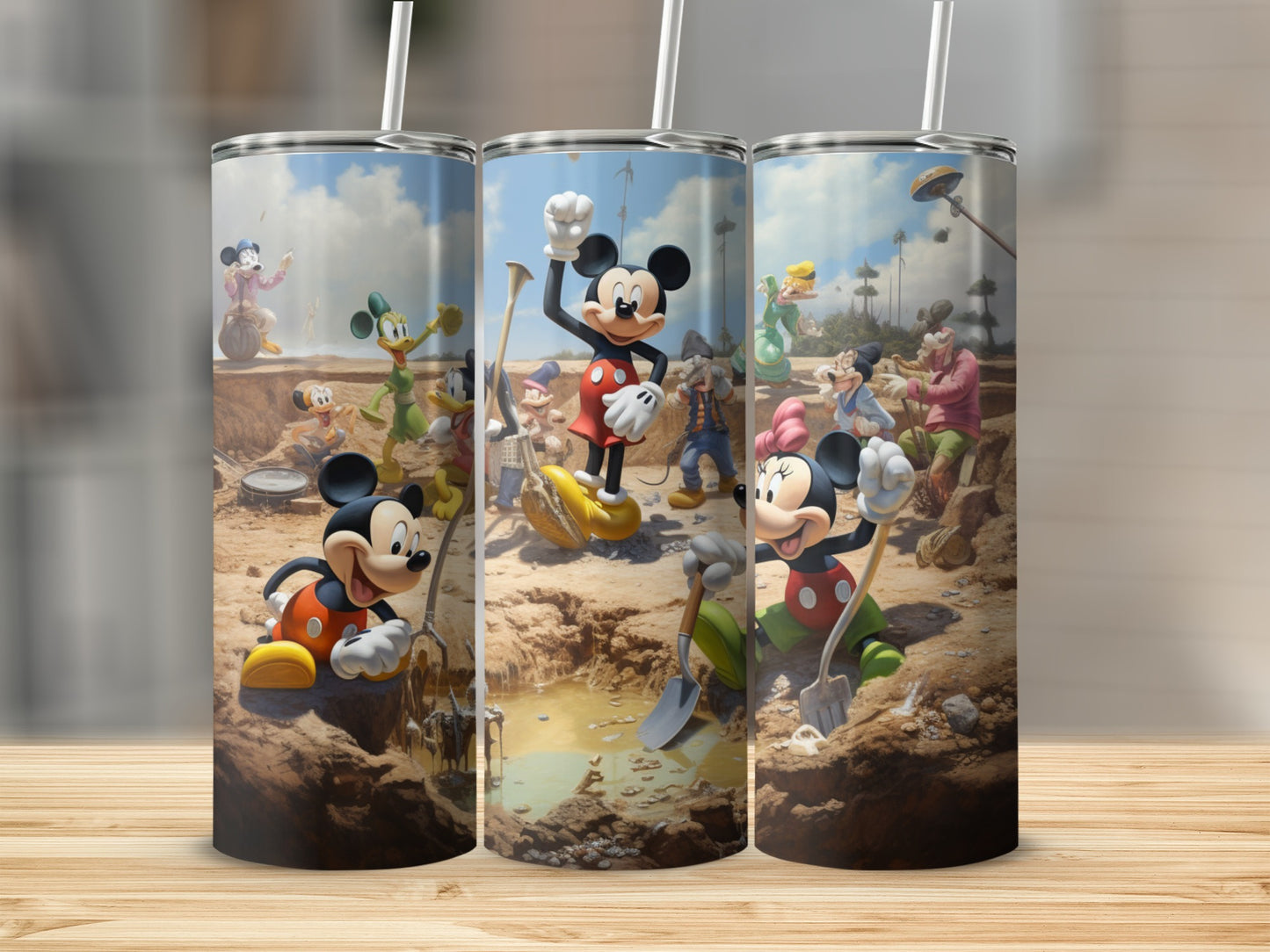 Mickey and Friends Digging Scene Tumbler