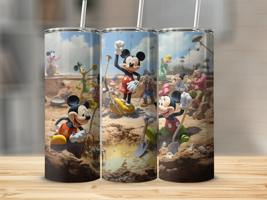 Mickey and Friends Digging Scene Tumbler