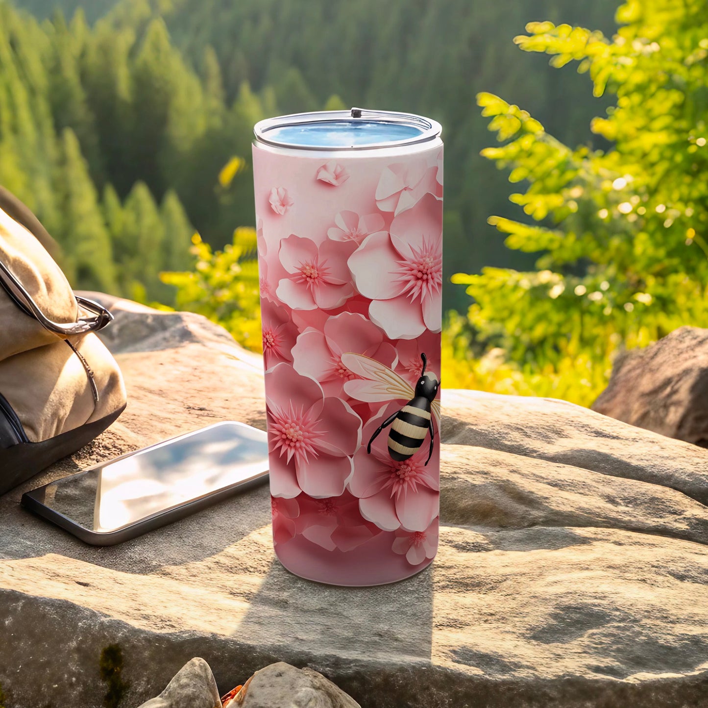 Pink Floral Bee Design Slim Insulated Tumbler product type
Pink Tumbler
Floral Design
Bee Theme
Travel Mug
Insulated Drinkware
Nature Inspired
Outdoor Lifestyle
Summer Cup
Flower Pattern
Bumblebee Art
Slim Tumbler
Beverage Container
Gift Idea
Unique Design
Drink Bottle
Cute Tumbler
Aesthetic Drinkware
Hydration Bottle
Spring Collection
Pink Flowers