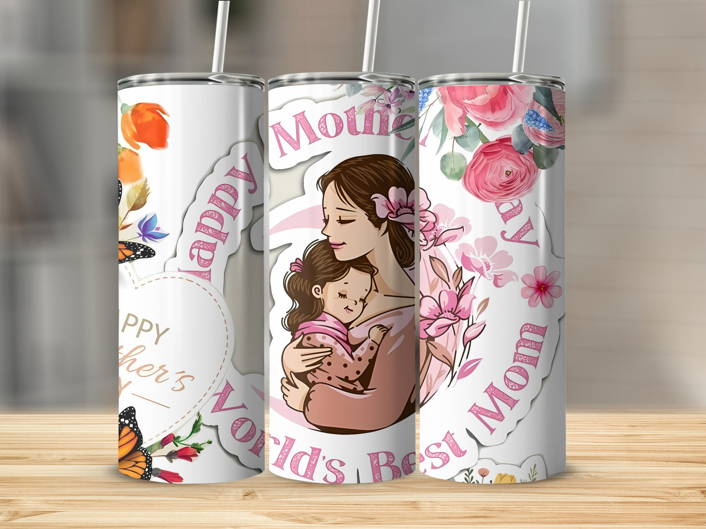 Happy Mother's Day Stainless Steel Tumbler Cup