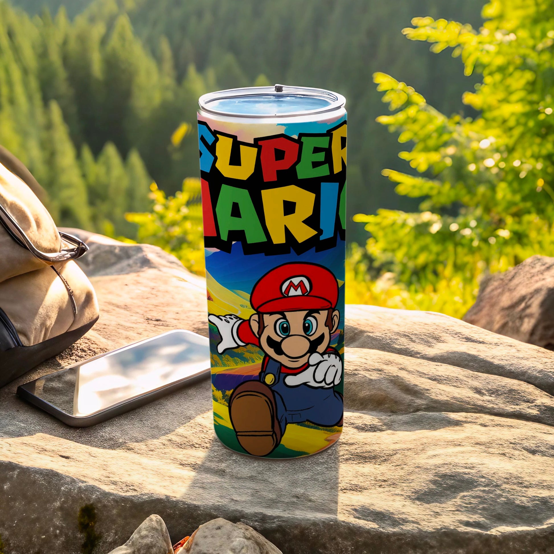 Super Mario Colorful Tumbler for Fans and Gamers
