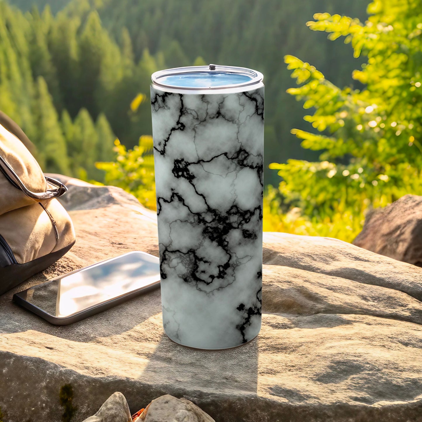 Black White Marble Pattern Tumbler Product Type
