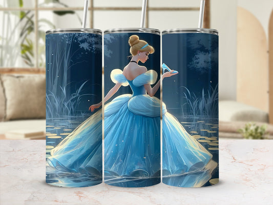 Cinderella Inspired Art Insulated Tumbler Flask