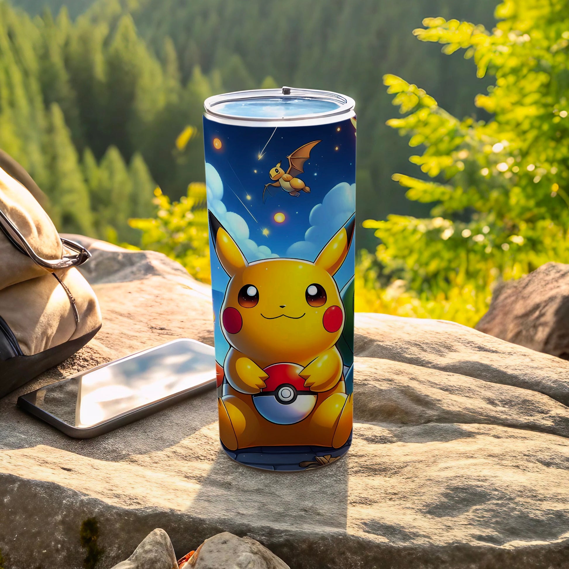 Pikachu Character Design Insulated Travel Mug