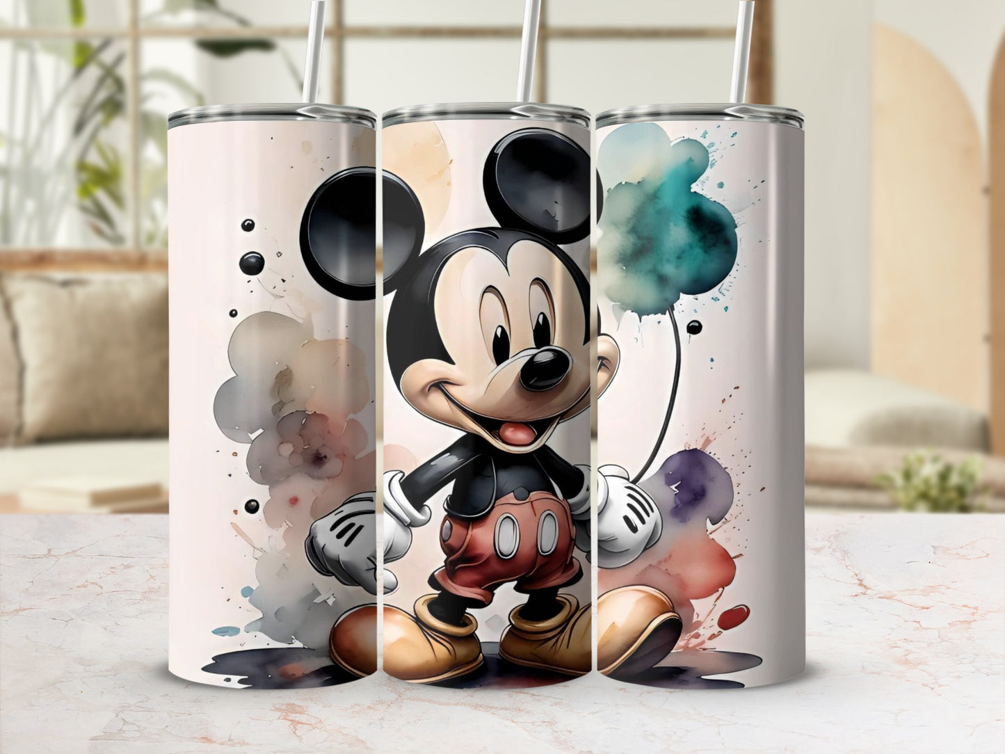 Cartoon Character Artwork Printed Drink Tumbler