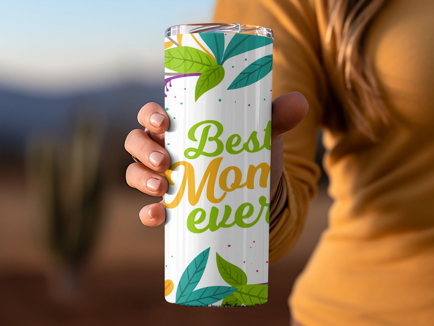 Best Mom Ever Floral Design Insulated Tumbler