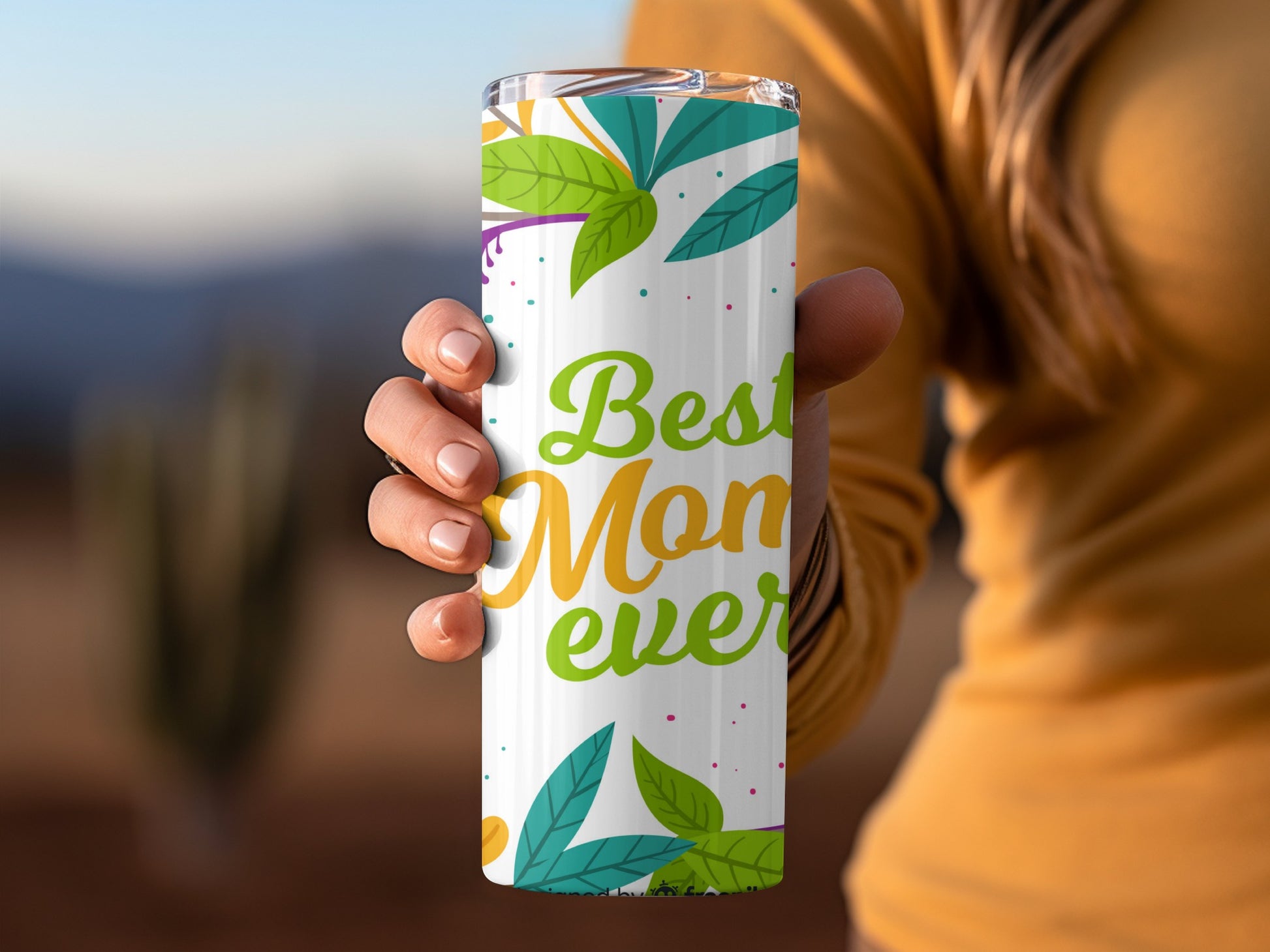 Best Mom Ever Floral Design Insulated Tumbler