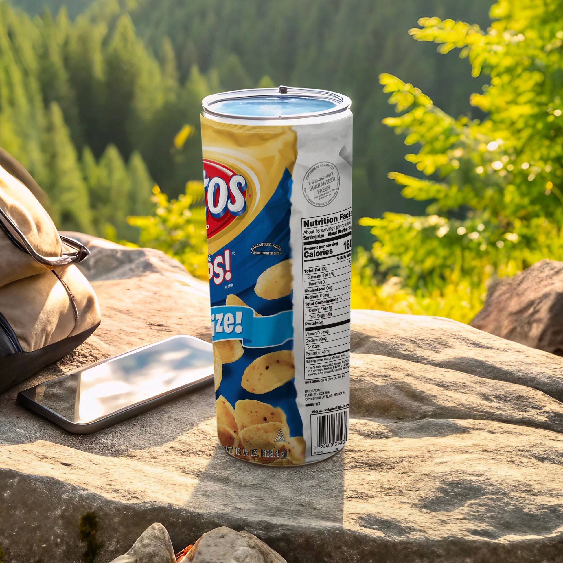 Fritos Brand Tumbler Nutrition Facts Graphic product type