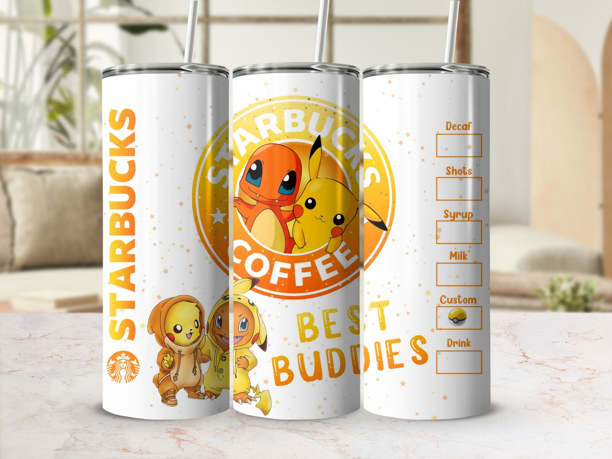 Starbucks Coffee Best Buddies Themed Tumbler Cup