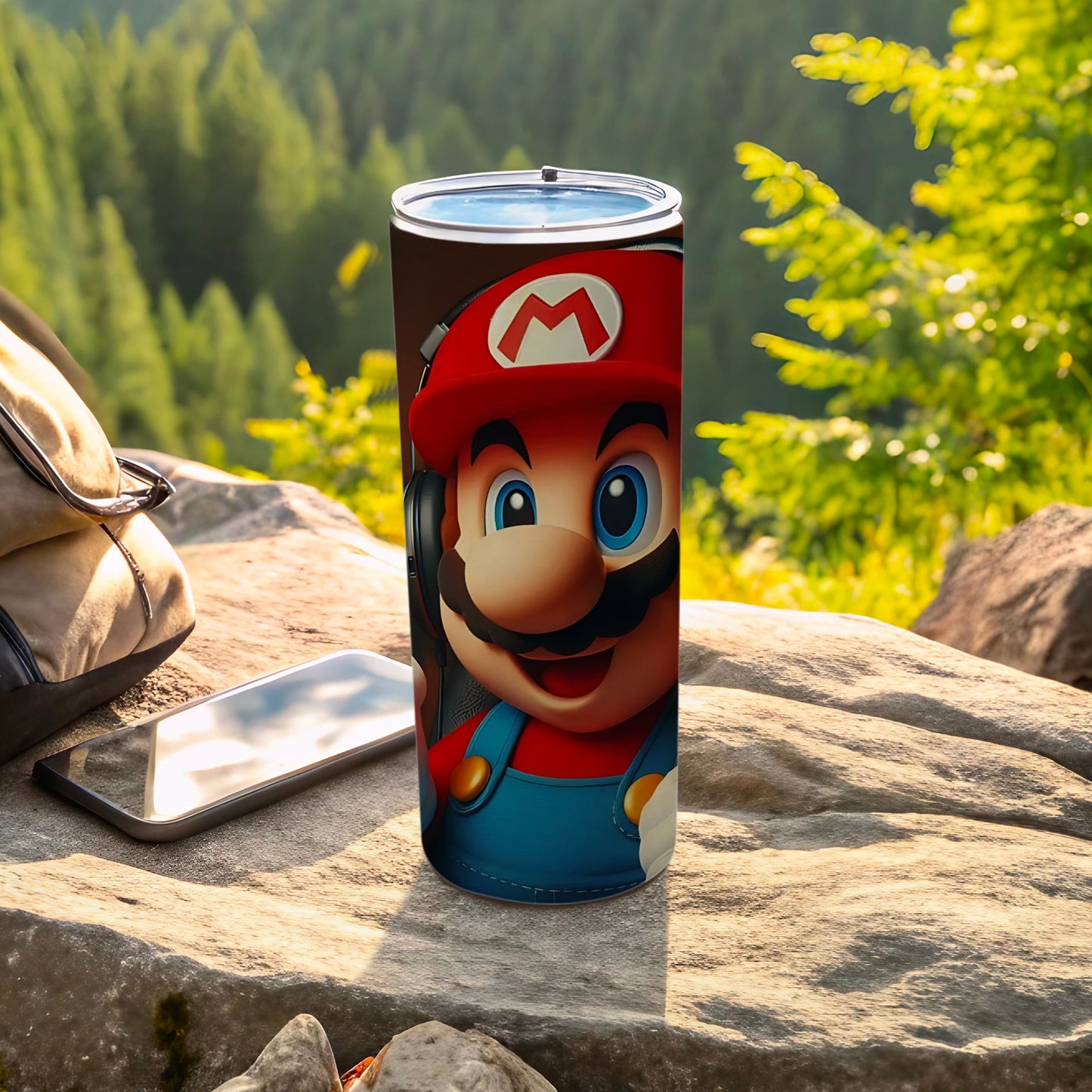 Iconic Mario Character Themed Travel Tumbler Cup