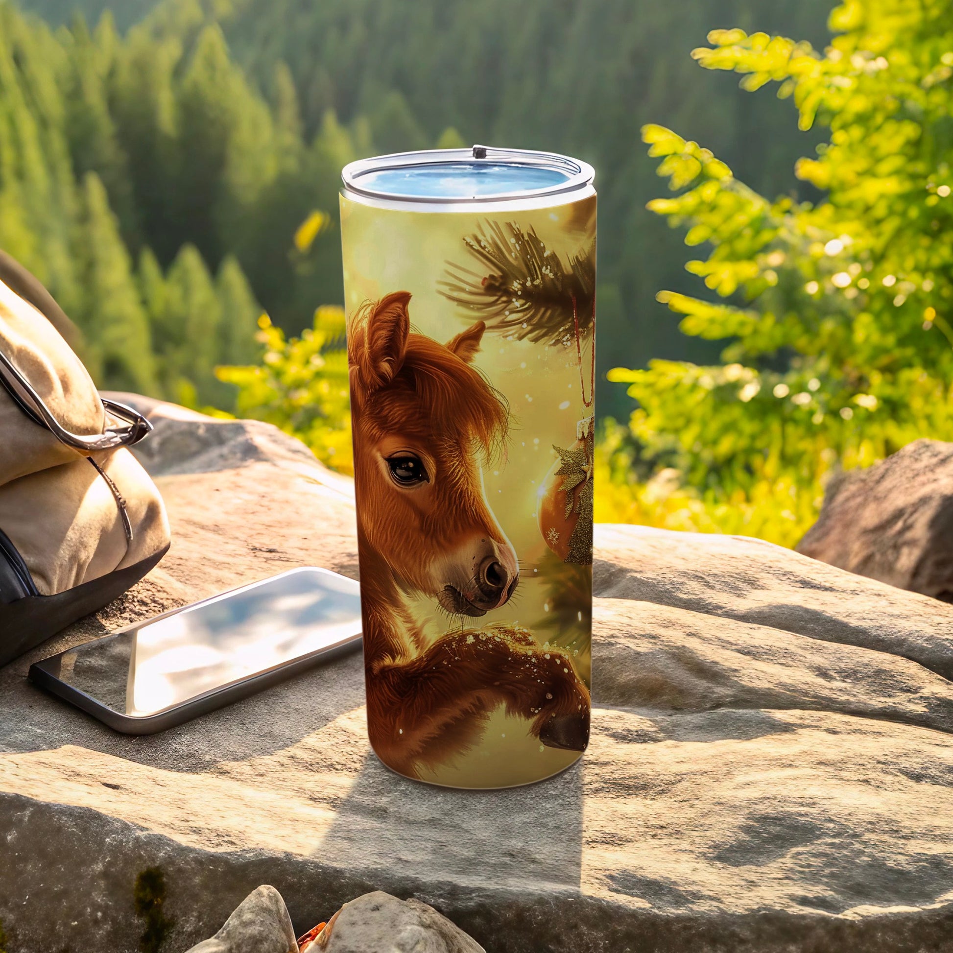 Adorable Fawn Artwork Tumbler For Nature Enthusiasts