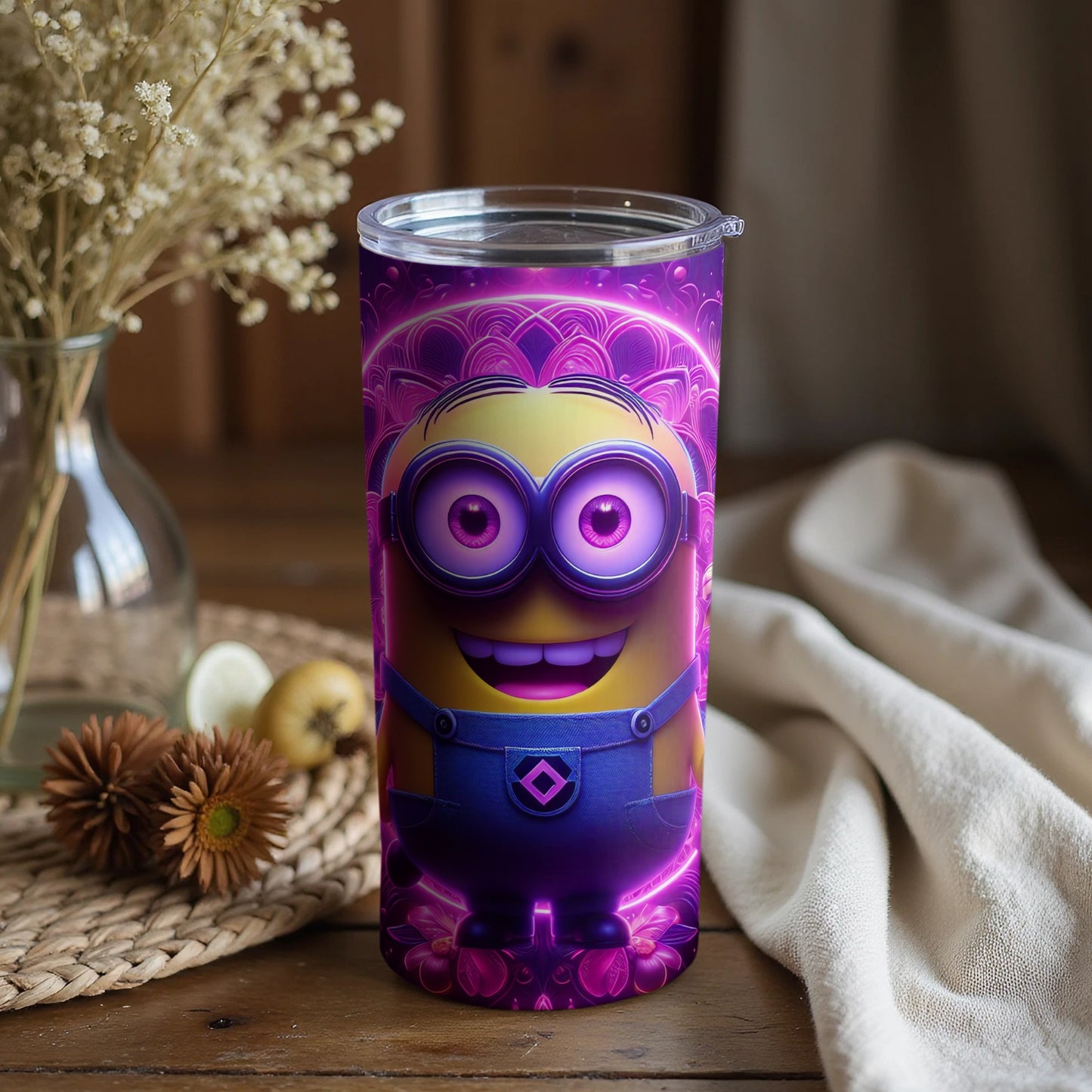 Fun and Colorful Minion Themed Tumbler Product