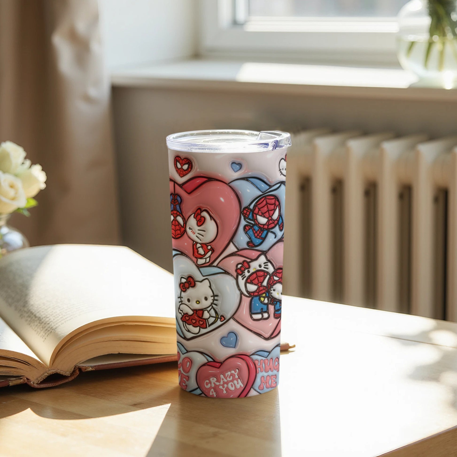 Adorable Character-Themed Insulated Tumbler