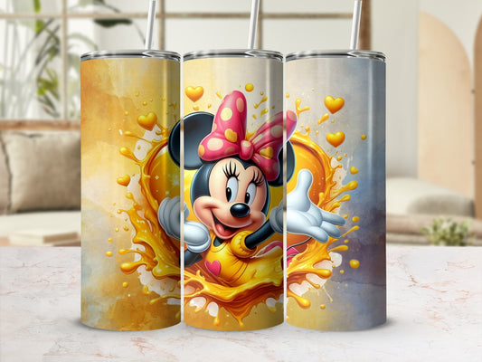 Cheerful Cartoon Mouse Themed Tumbler 20oz