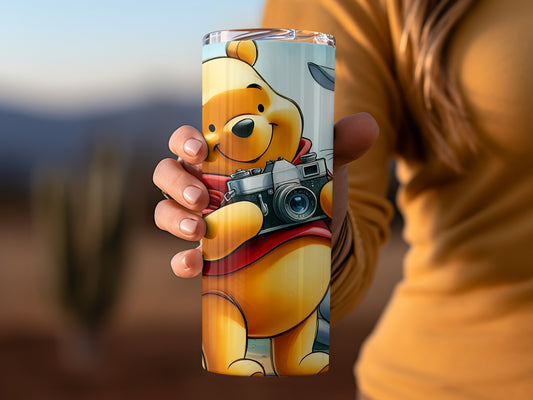 Winnie The Pooh Friends Photography Session Cute Design Tumblers