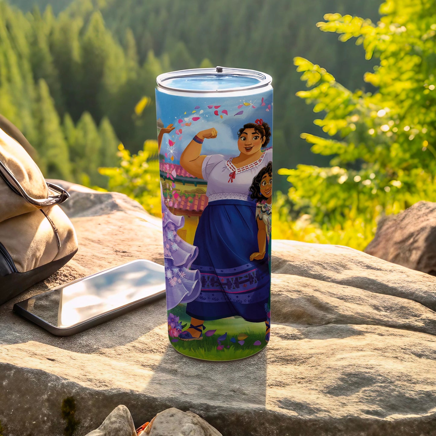Colorful Family Adventure Character Tumbler Product