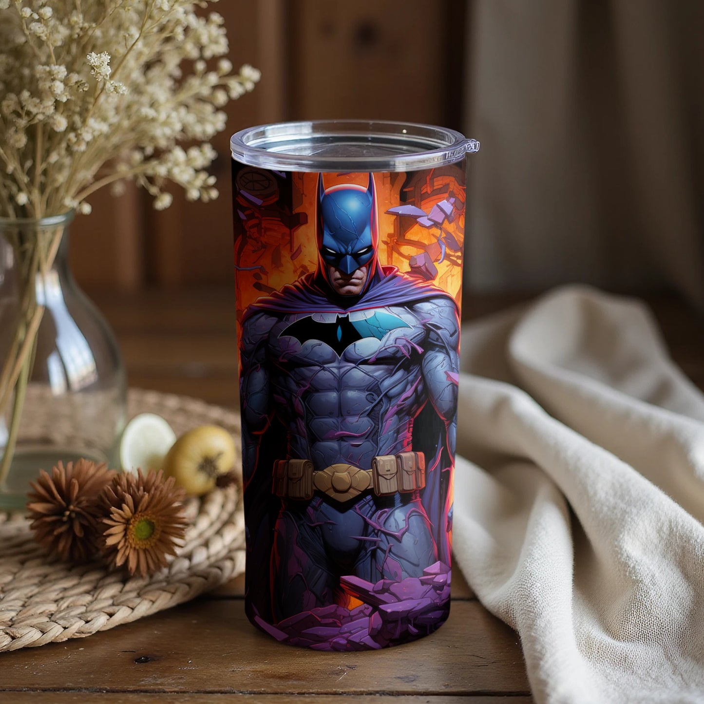 Batman Superhero Comic Art Tumbler Product