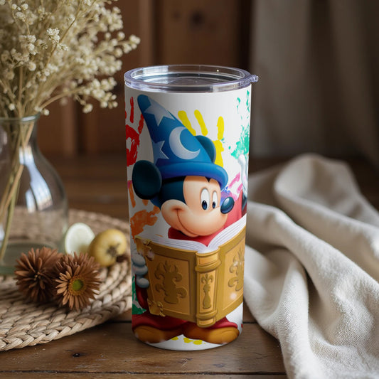 Mickey Mouse Sorcerer Design Colorful Tumbler