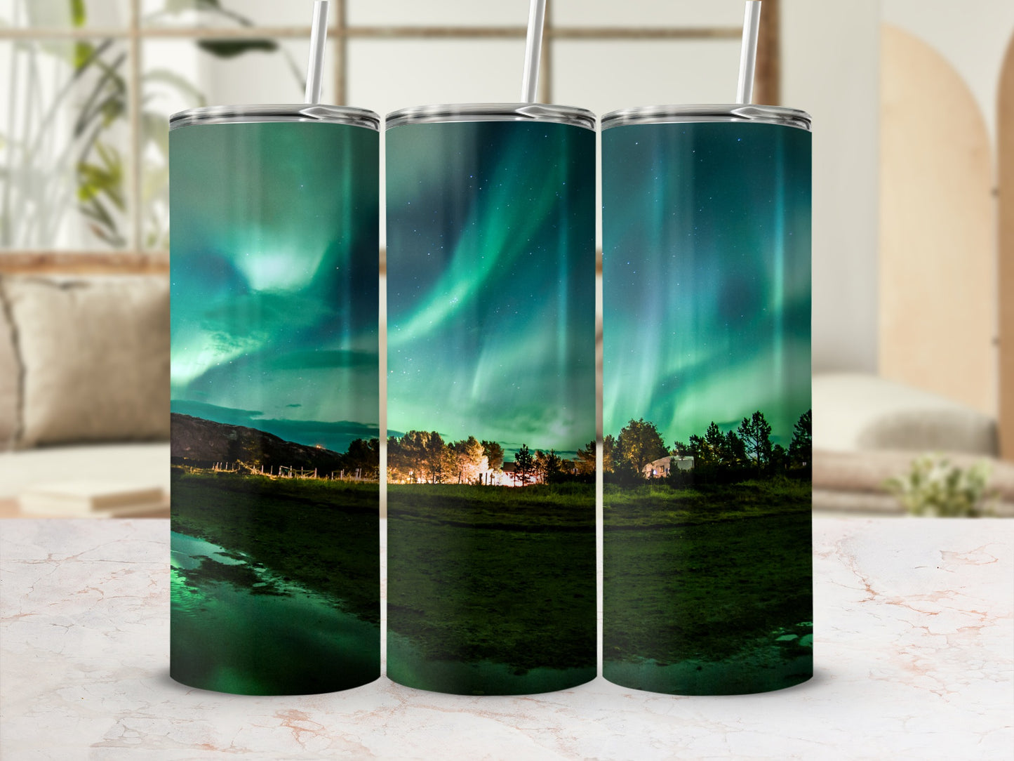 Northern Lights Scenic Design Insulated Tumbler