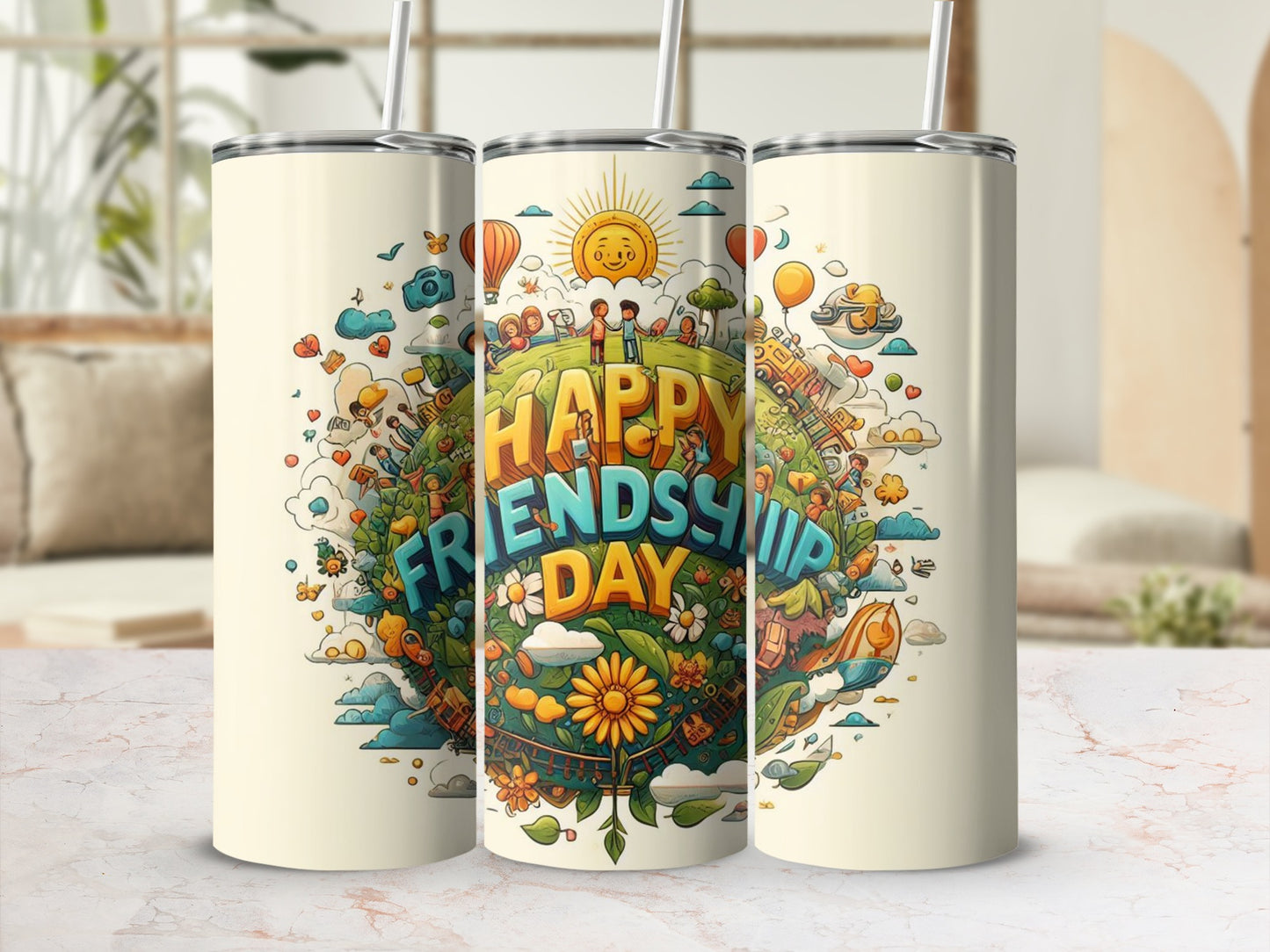 Happy Friendship Day Themed Tumbler Product