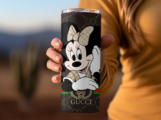 Minnie Mouse Gucci Design Travel Tumbler Cup