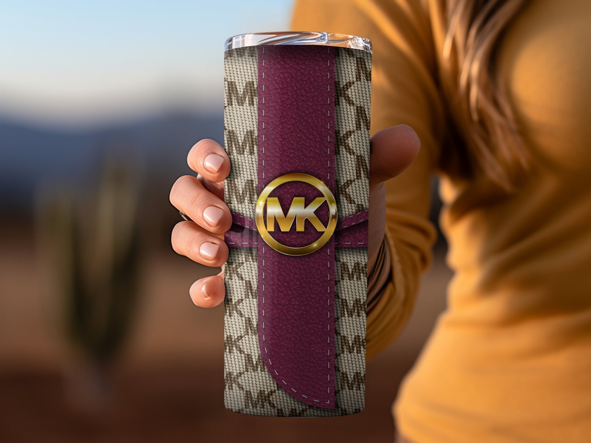 Stylish MK Design Insulated Tumbler for Beverages