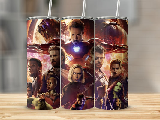 Marvel Superheroes Stainless Steel Tumbler Flask Cup