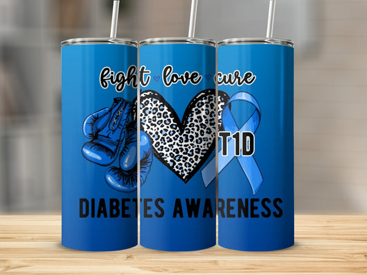 Fight Love Cure T1D Diabetes Awareness product