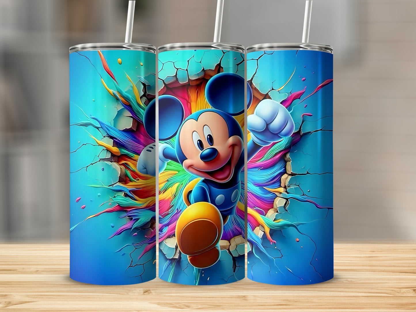 Colorful Cartoon Character Design Tumbler for Kids